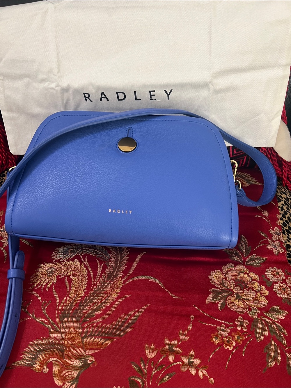 Blue Leather Crossbody Bag by Radley